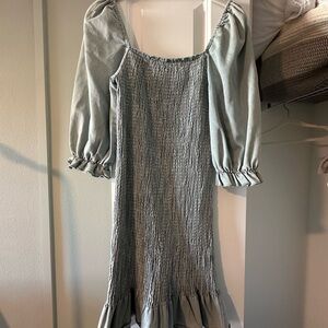 MATERNITY PinkBlush Chambray Dress